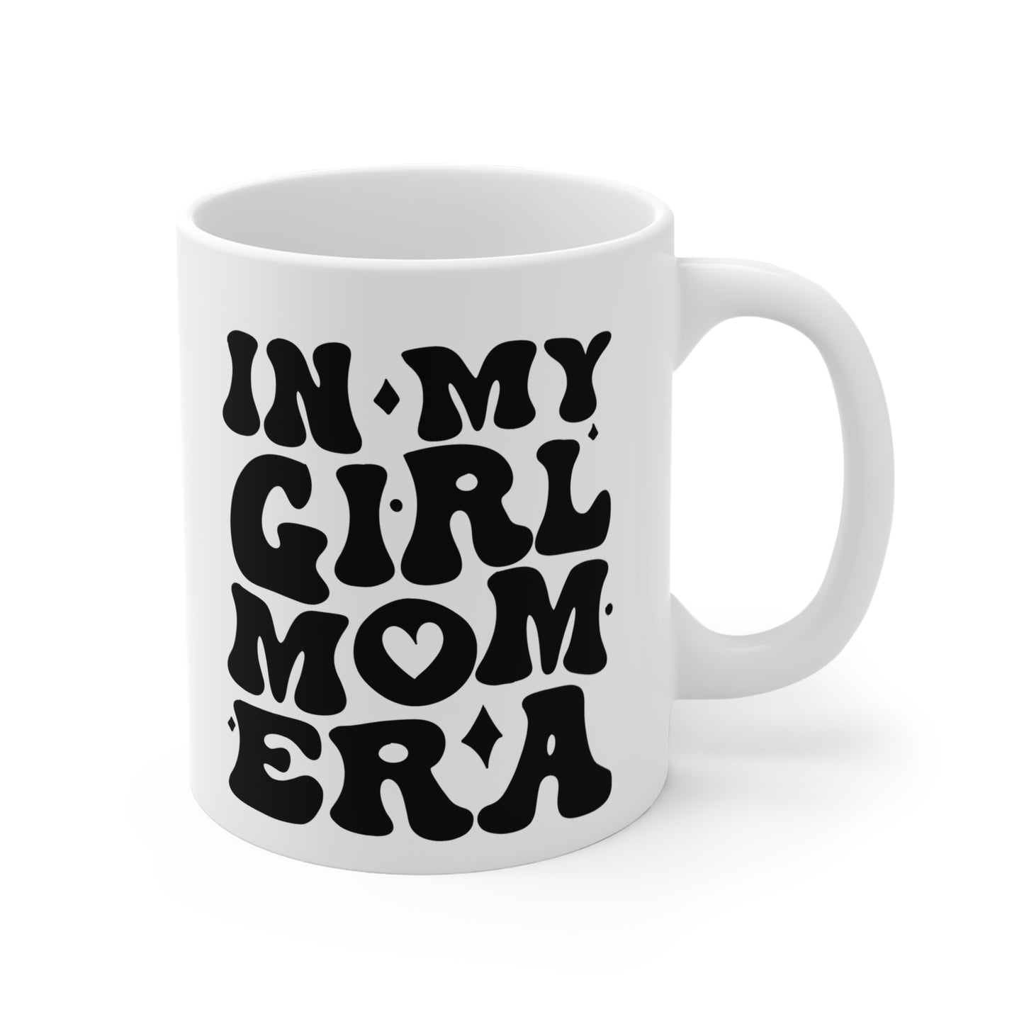 Mug: Cute Girl Mom 11oz Ceramic Coffee Cup