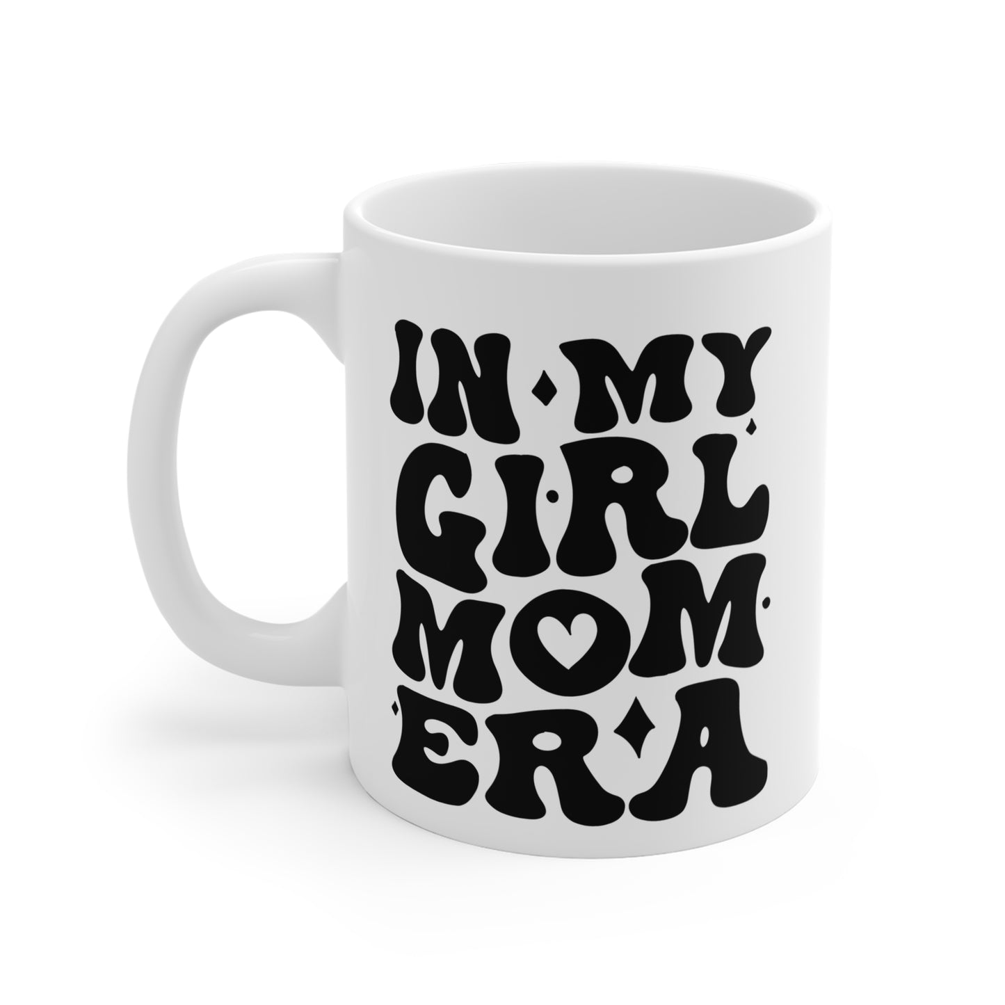 Mug: Cute Girl Mom 11oz Ceramic Coffee Cup