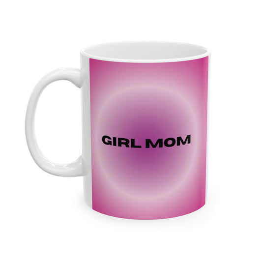 Pink Girl Mom Mug